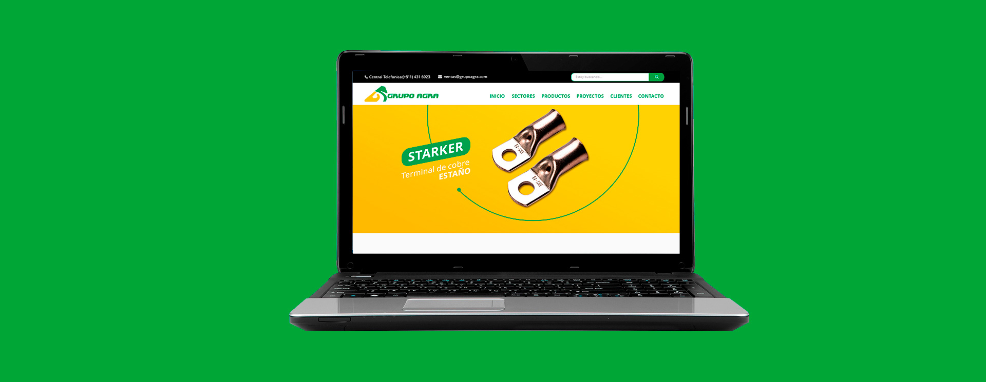 Desarrollo de landing page para el Grupo Agra